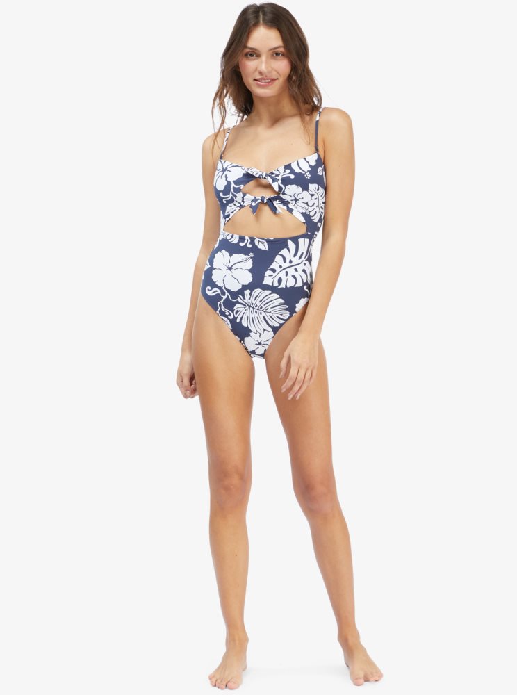 Indigo Women's Roxy Just Shine Fashion Women One Piece Swimsuits | USA DKTC-63905