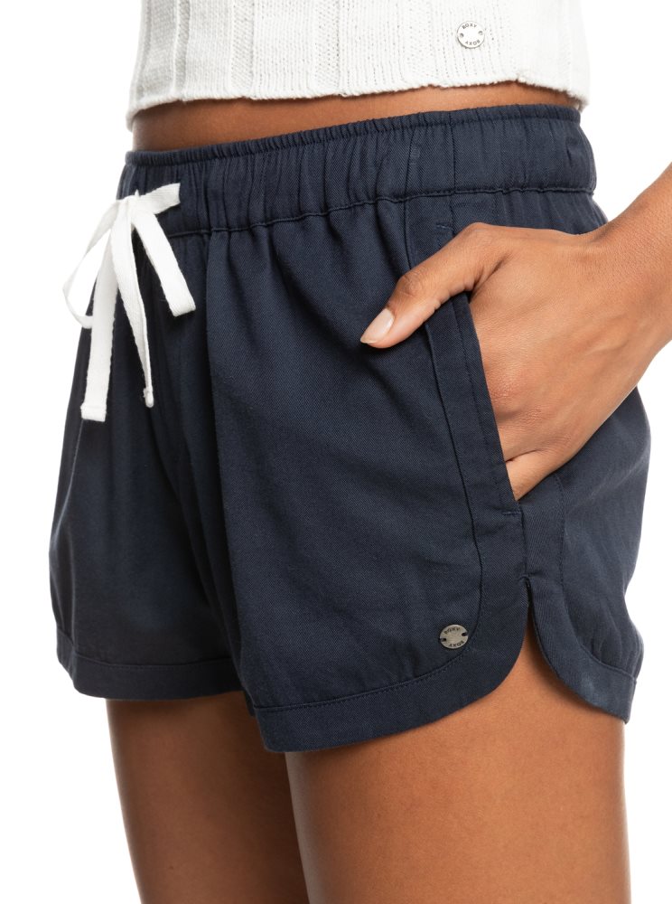 Indigo Women's Roxy New Impossible Love Elasticized Shorts | USA JFRK-42537