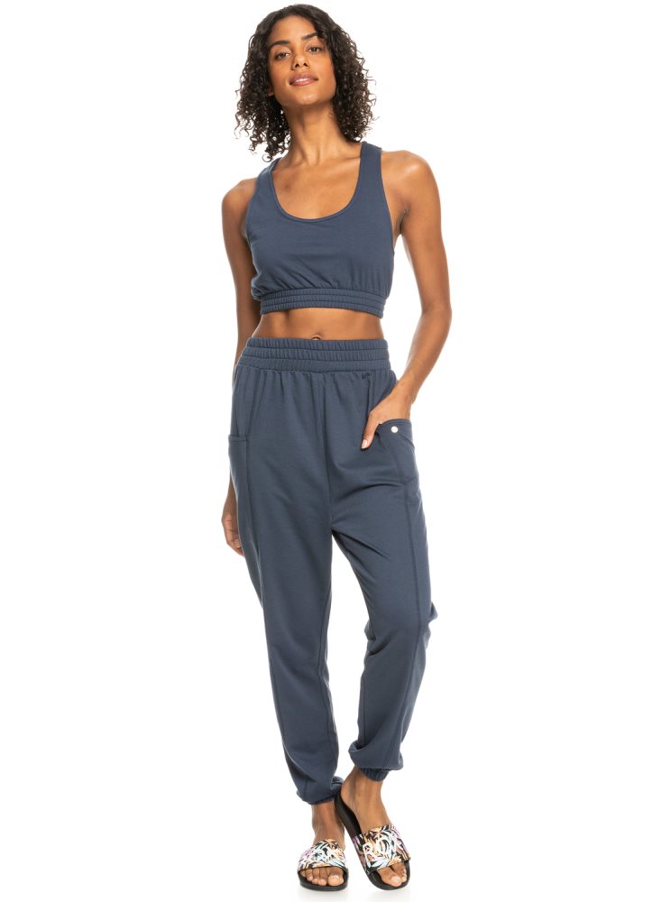 Indigo Women's Roxy Next Set Drop Crotch Sweatpants | USA LGYO-91830