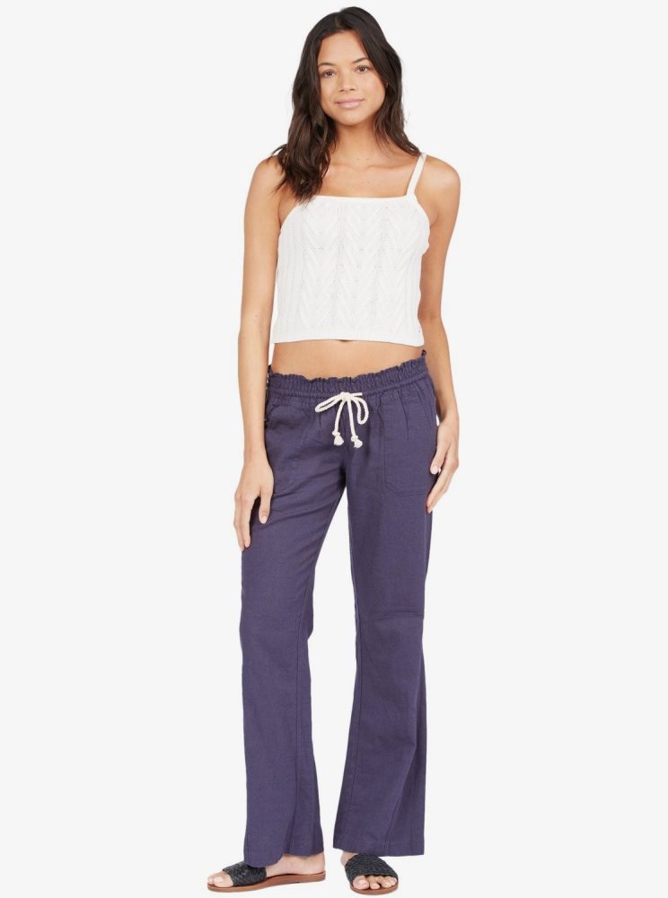 Indigo Women's Roxy Oceanside Flared Pants | USA HGVJ-08352