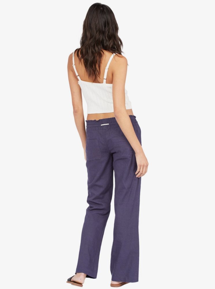 Indigo Women's Roxy Oceanside Flared Pants | USA HGVJ-08352