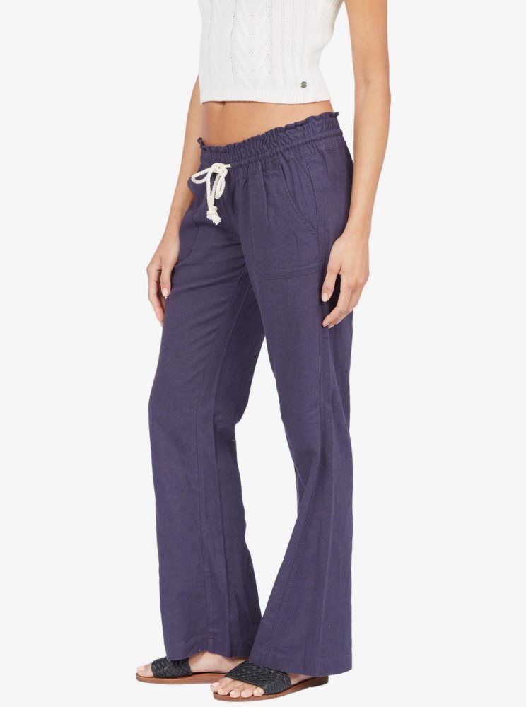 Indigo Women's Roxy Oceanside Flared Pants | USA HGVJ-08352