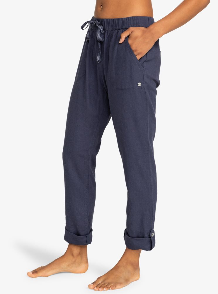 Indigo Women's Roxy On The Seashore Cargo Pants | USA KIEJ-41792