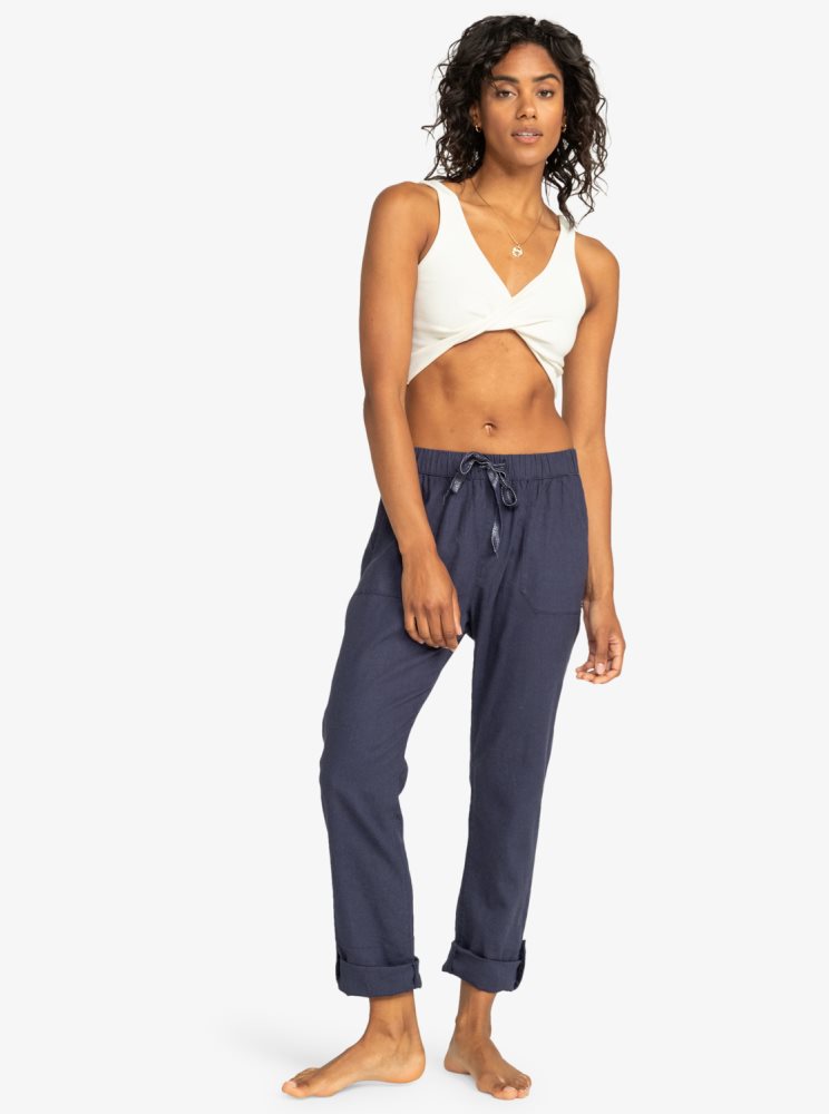 Indigo Women's Roxy On The Seashore Cargo Pants | USA KIEJ-41792