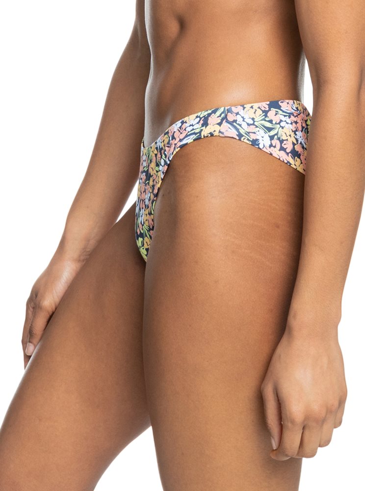 Indigo Women's Roxy Printed Beach Classics Cheeky Bikini Bottoms | USA CBLJ-86193