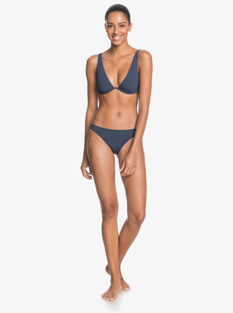 Indigo Women's Roxy Sd Beach Classics Moderate Bo Separate Bikini Bottoms | USA QLUV-01524