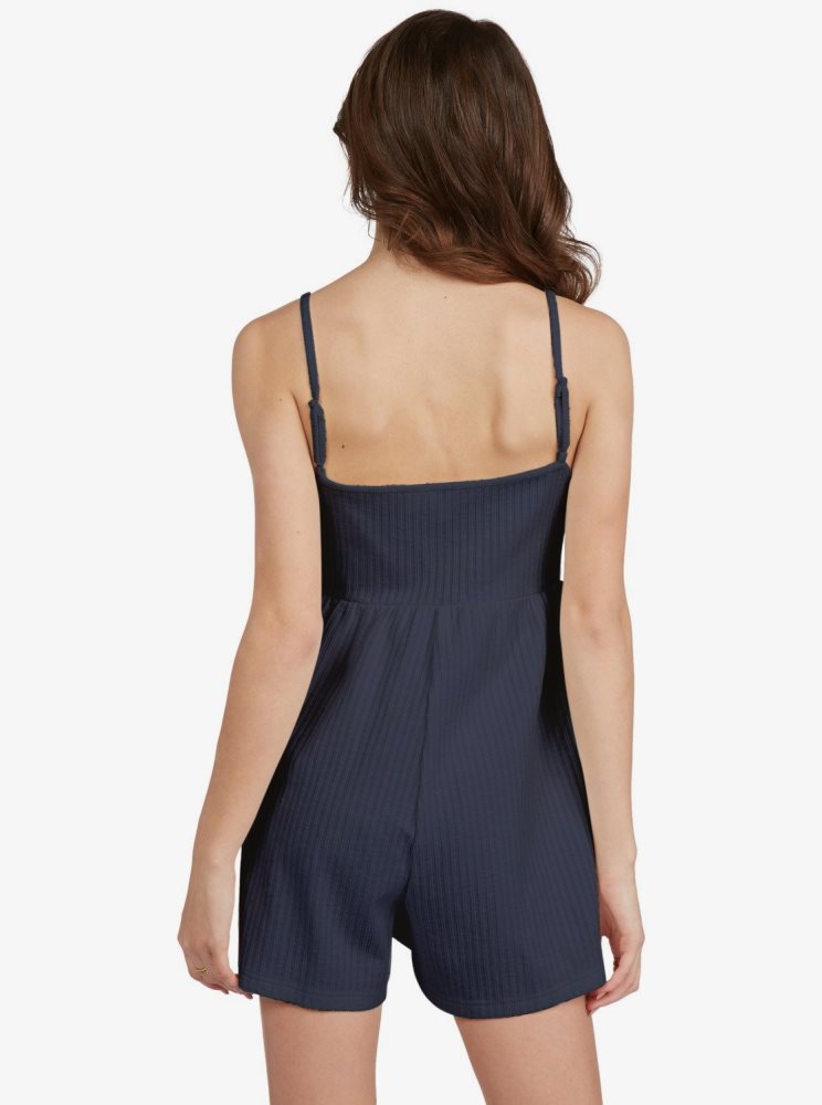 Indigo Women's Roxy Sun N Vibes Mini Strappy Rompers | USA ADVN-60549