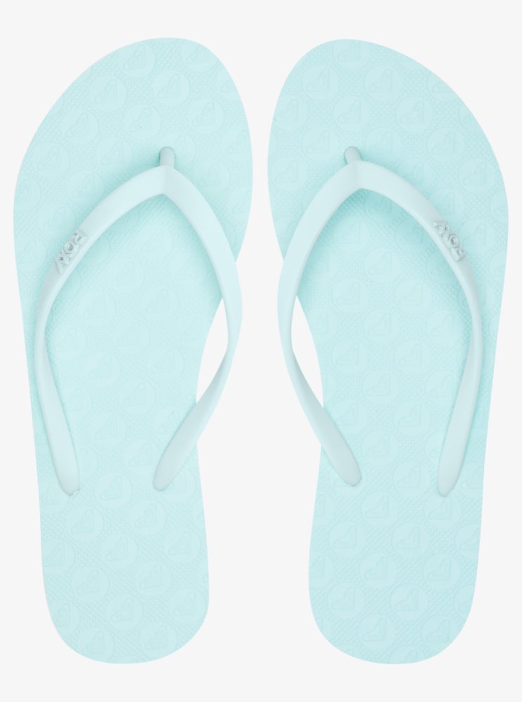 Light Blue Women's Roxy Viva Hi Sandals | USA UAHJ-62081