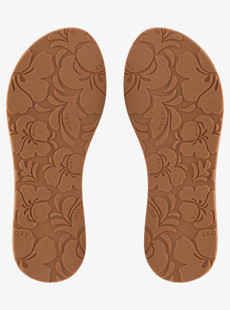 Light Brown Women's Roxy Lili Fashion Flip Flops | USA UOTG-64053