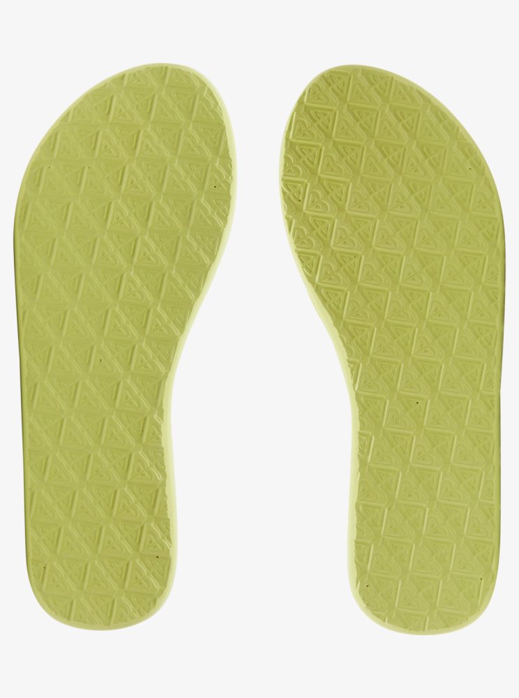 Light Green Women's Roxy Viva Hi Sandals | USA QUZW-21309