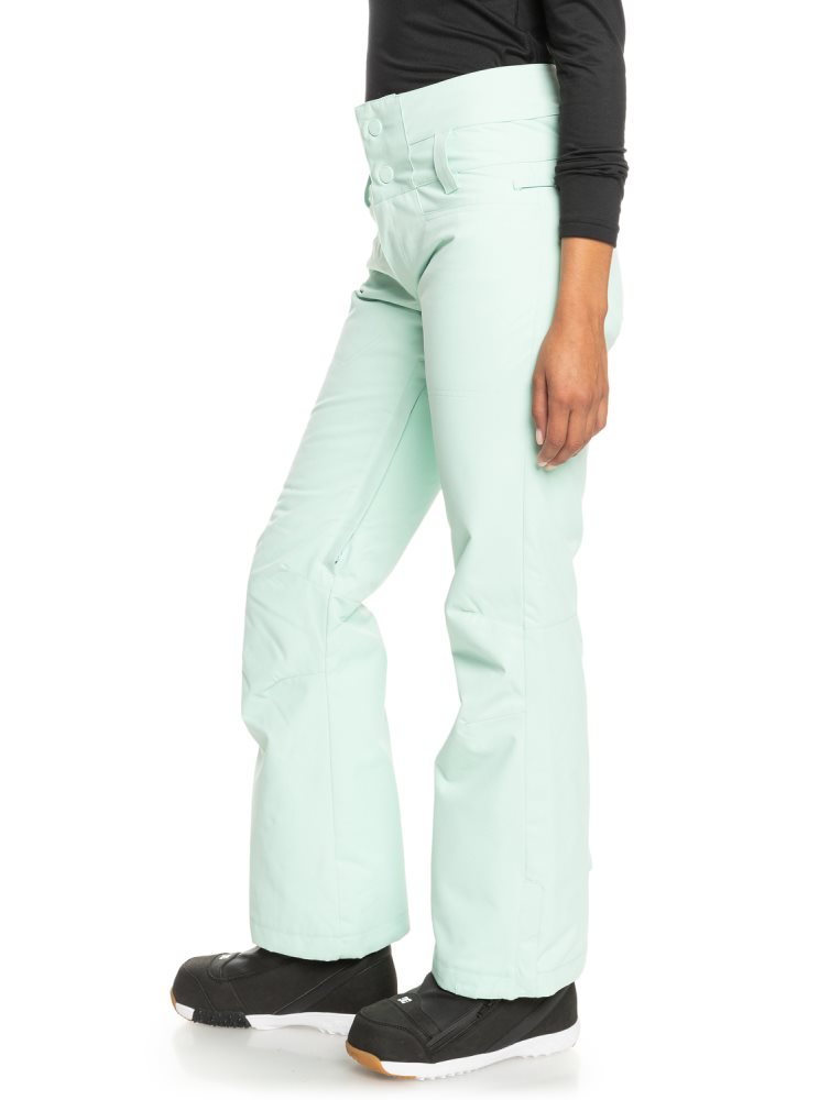 Light Turquoise Women's Roxy Diversion Insulated Snow Pants | USA RXDC-24517