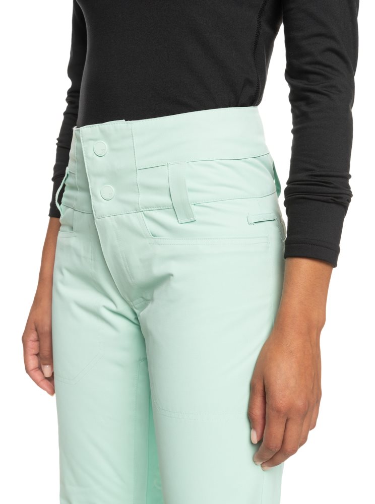 Light Turquoise Women's Roxy Diversion Insulated Snow Pants | USA RXDC-24517