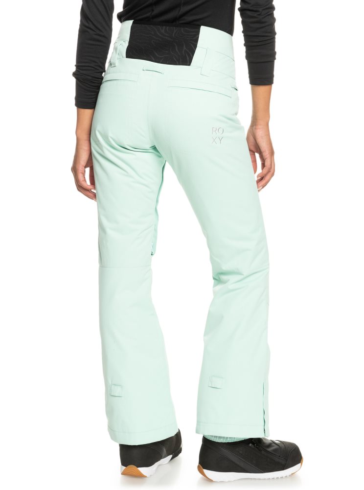 Light Turquoise Women's Roxy Diversion Insulated Snow Pants | USA RXDC-24517