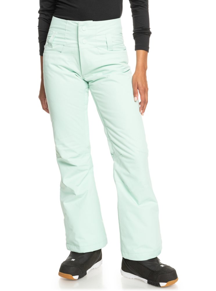 Light Turquoise Women\'s Roxy Diversion Insulated Snow Pants | USA RXDC-24517