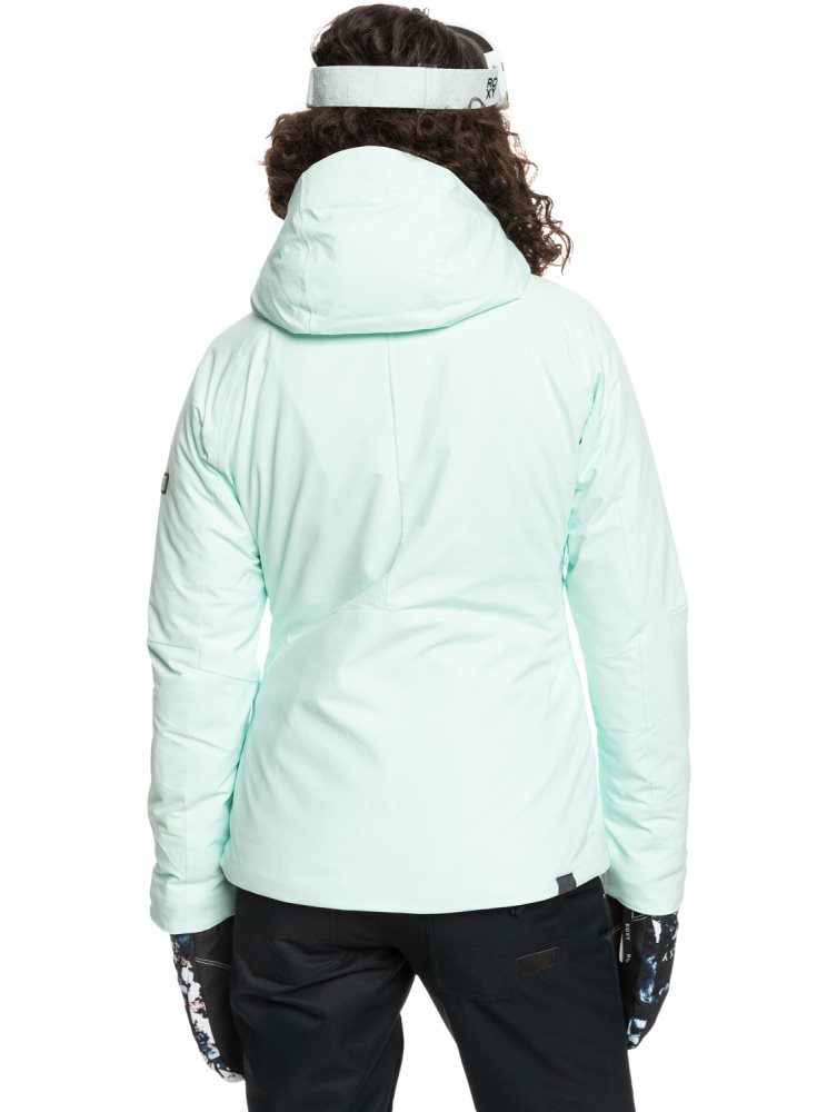 Light Turquoise Women's Roxy Dusk Insulated Ski Jackets | USA FYSJ-57219