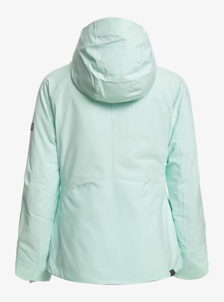 Light Turquoise Women's Roxy Dusk Insulated Ski Jackets | USA FYSJ-57219