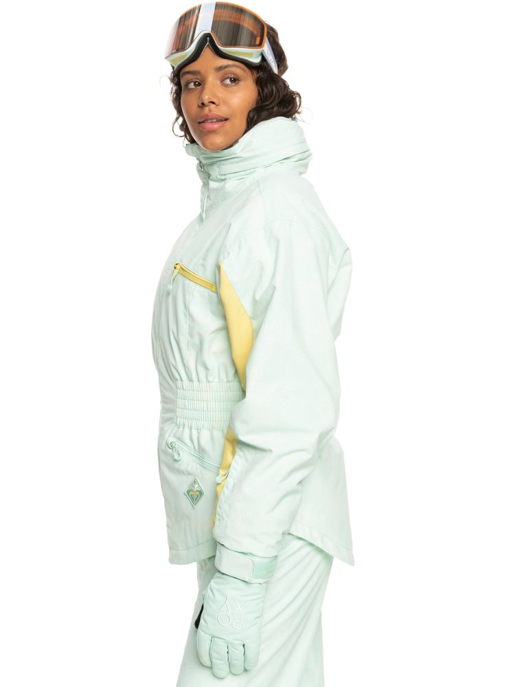 Light Turquoise Women's Roxy Snowstars Insulated Ski Jackets | USA LFMJ-21058