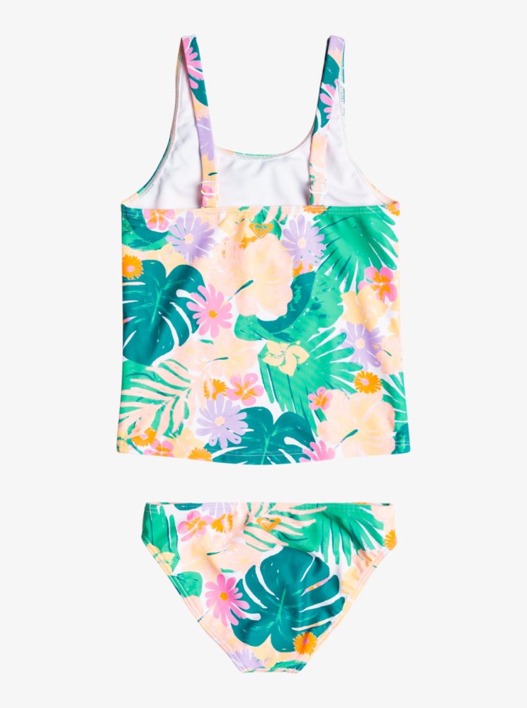 Mint Kids' Roxy 2-7 Paradisiac Island Two Piece Tankinis | USA BRPD-94201