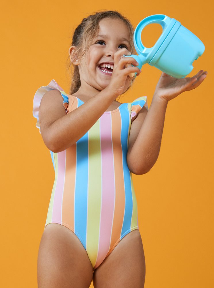 Multicolor Kids' Roxy 4-16 Colors Of The Sun One Piece Swimsuits | USA HGIE-72058