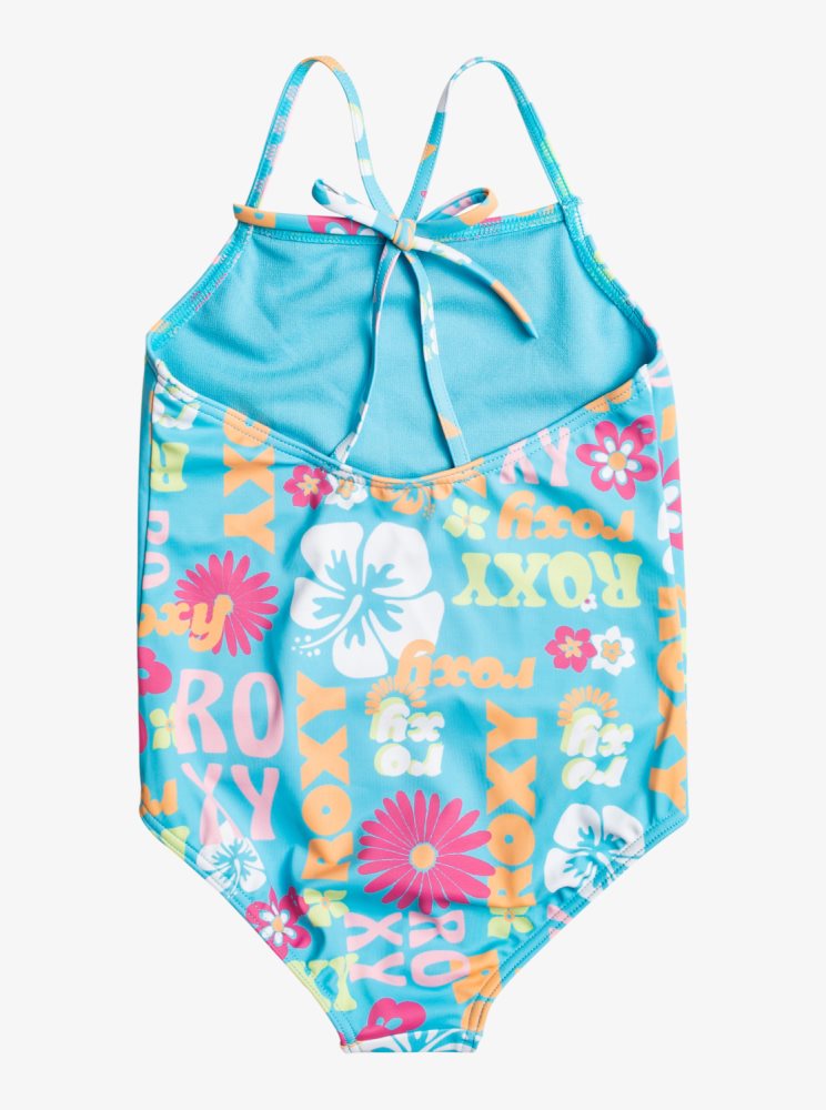 Multicolor Kids' Roxy 4-16 Flower Vintage Power One Piece Swimsuits | USA YPSW-42091