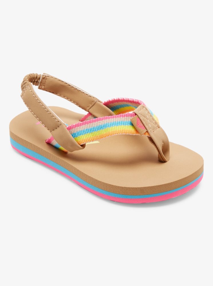 Multicolor Kids' Roxy Colbee Sandals | USA FITZ-57816