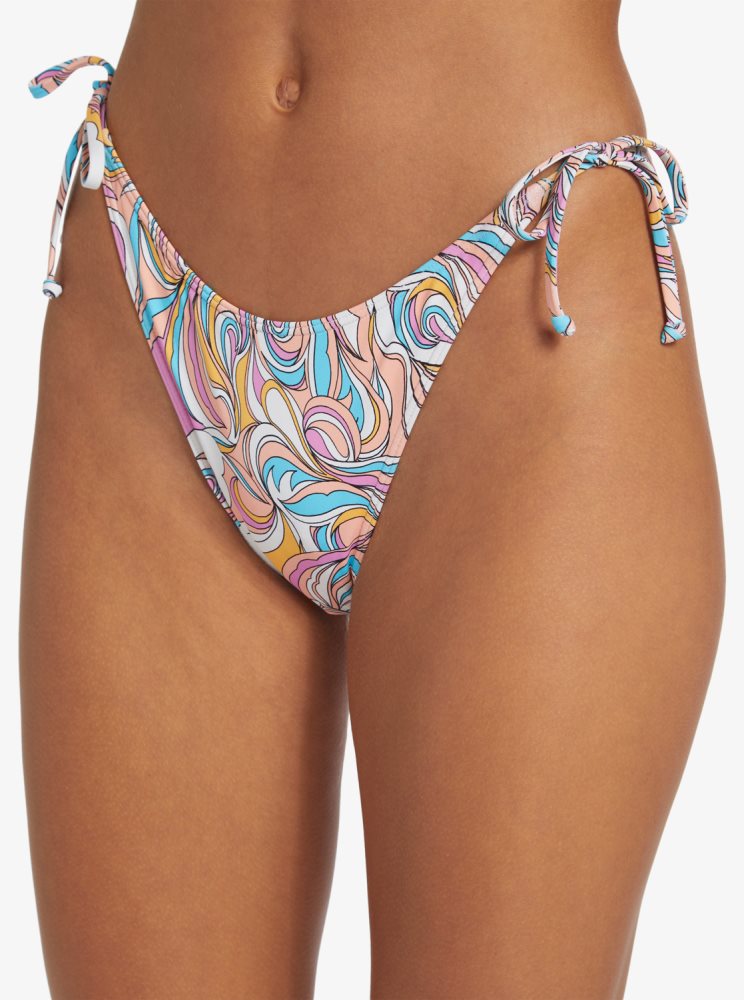 Multicolor Women's Roxy Beach Classics Cheeky Bikini Bottoms | USA IDMG-65389