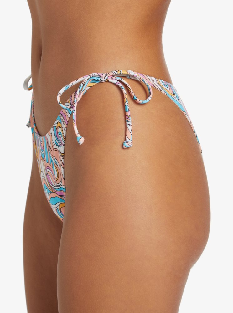 Multicolor Women's Roxy Beach Classics Cheeky Bikini Bottoms | USA IDMG-65389