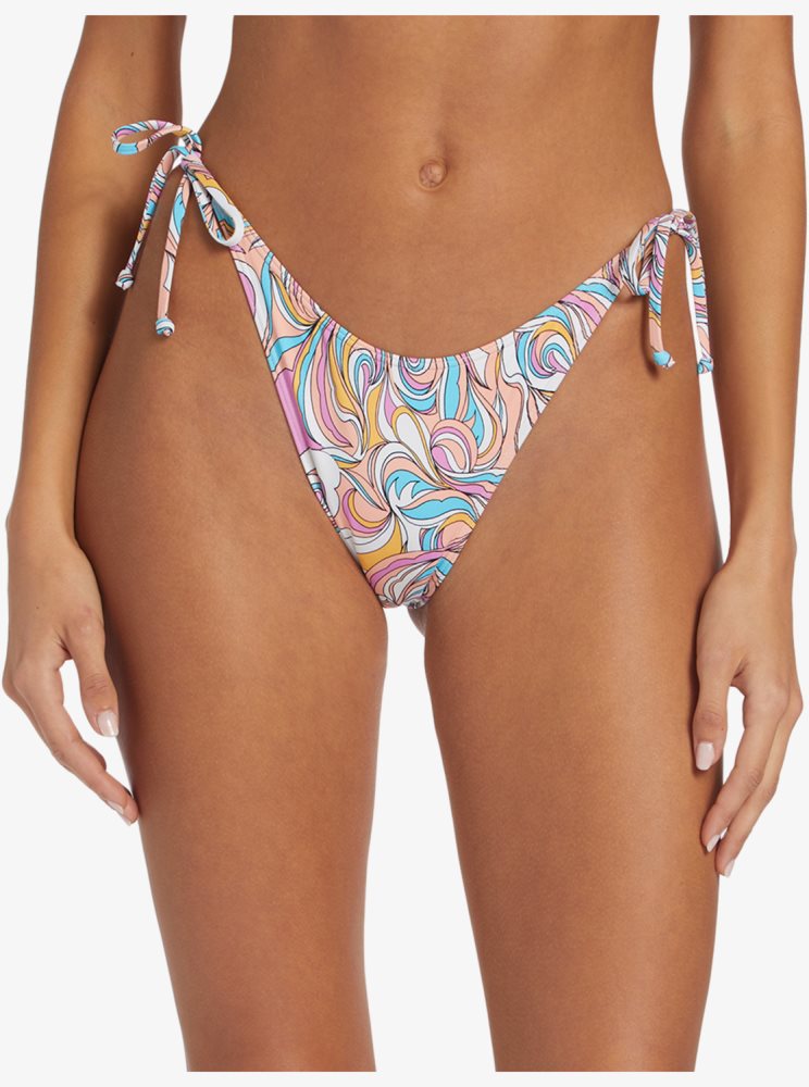 Multicolor Women\'s Roxy Beach Classics Cheeky Bikini Bottoms | USA IDMG-65389