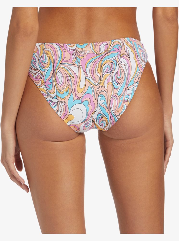 Multicolor Women's Roxy Beach Classics Strap Hipster Bikini Bottoms | USA EJLX-30568