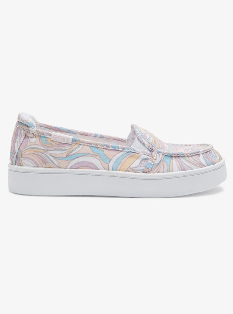 Multicolor Women's Roxy Minnow Plus Sneakers | USA RNUI-47509