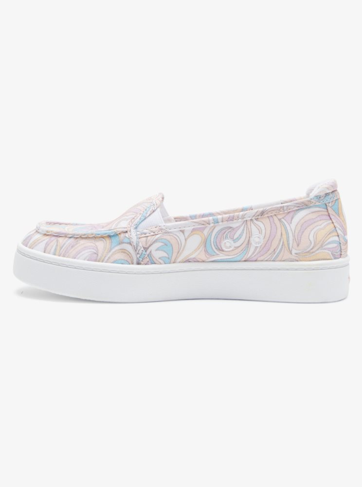 Multicolor Women's Roxy Minnow Plus Sneakers | USA RNUI-47509