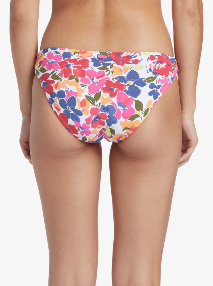 Multicolor Women's Roxy Printed Beach Classics Hipster Bikini Bottoms | USA ZYNU-32174