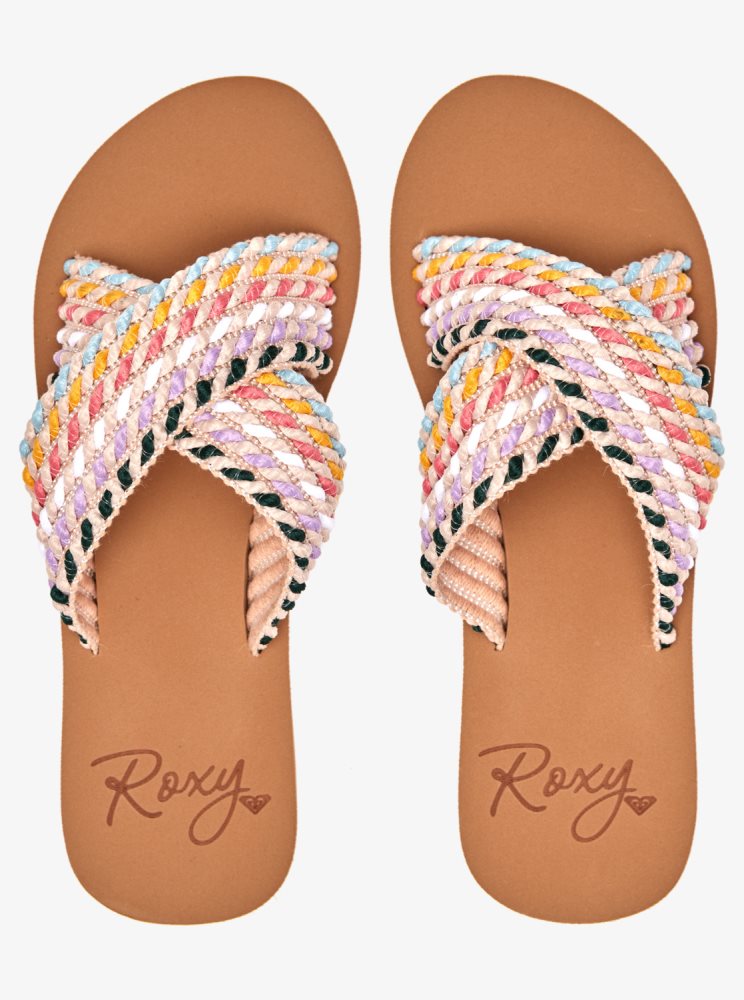 Multicolor Women's Roxy Roselani Sandals | USA IUOV-04792