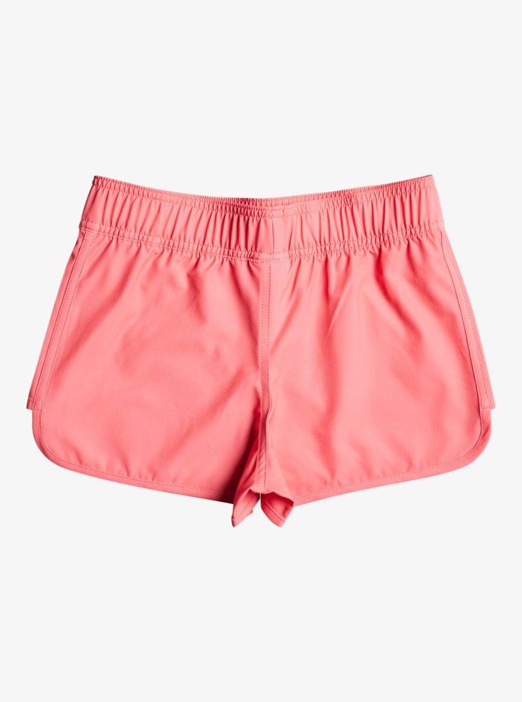 Orange Coral Kids' Roxy 7-16 Good Waves Only Boardshorts | USA AWVZ-94352