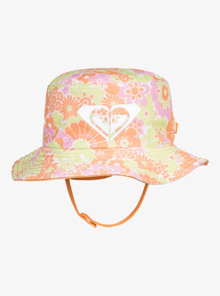 Orange Kids' Roxy 2-7 New Bobby Reversible Swim Hats | USA MSPZ-45896