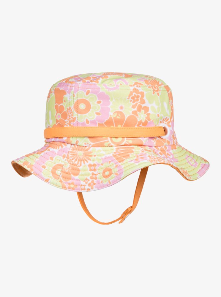 Orange Kids' Roxy 2-7 New Bobby Reversible Swim Hats | USA MSPZ-45896