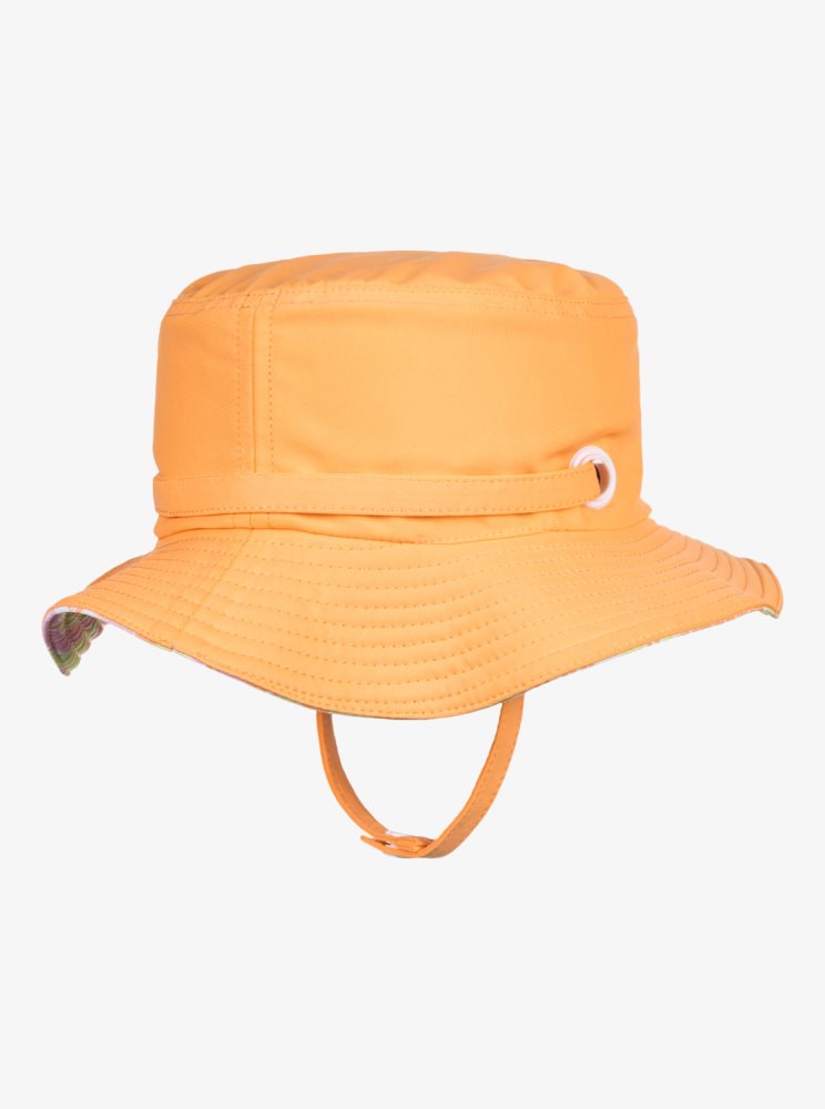 Orange Kids' Roxy 2-7 New Bobby Reversible Swim Hats | USA MSPZ-45896