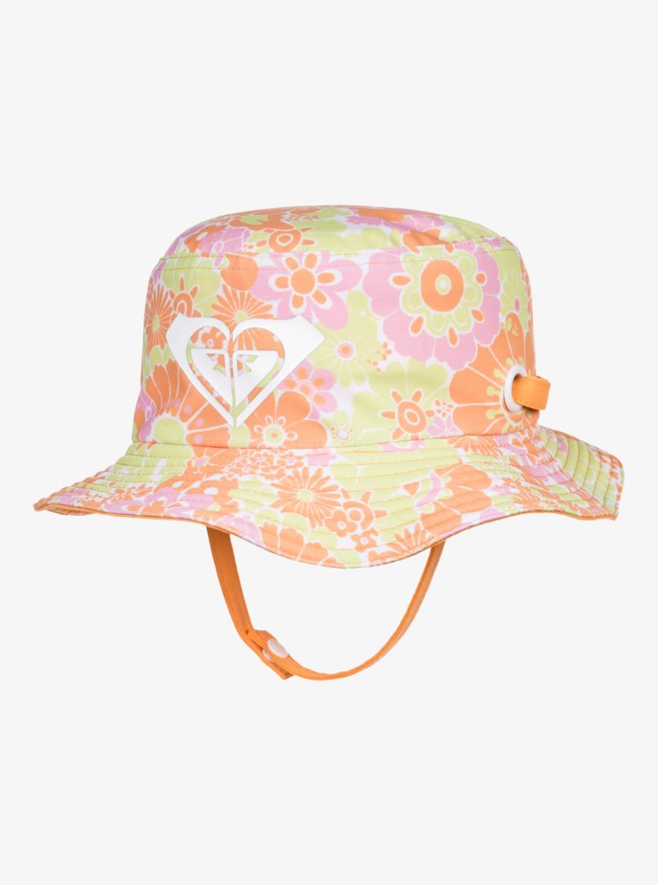 Orange Kids\' Roxy 2-7 New Bobby Reversible Swim Hats | USA MSPZ-45896