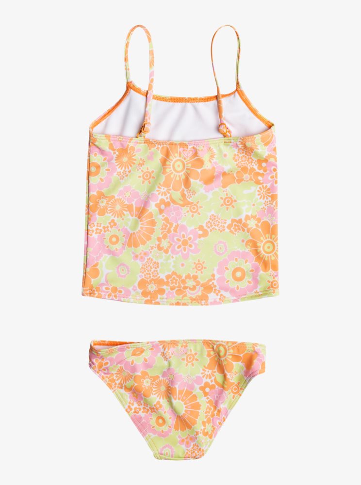 Orange Kids' Roxy 4-16 Happiness Feeling Two Piece Set Tankinis | USA IJWB-27319