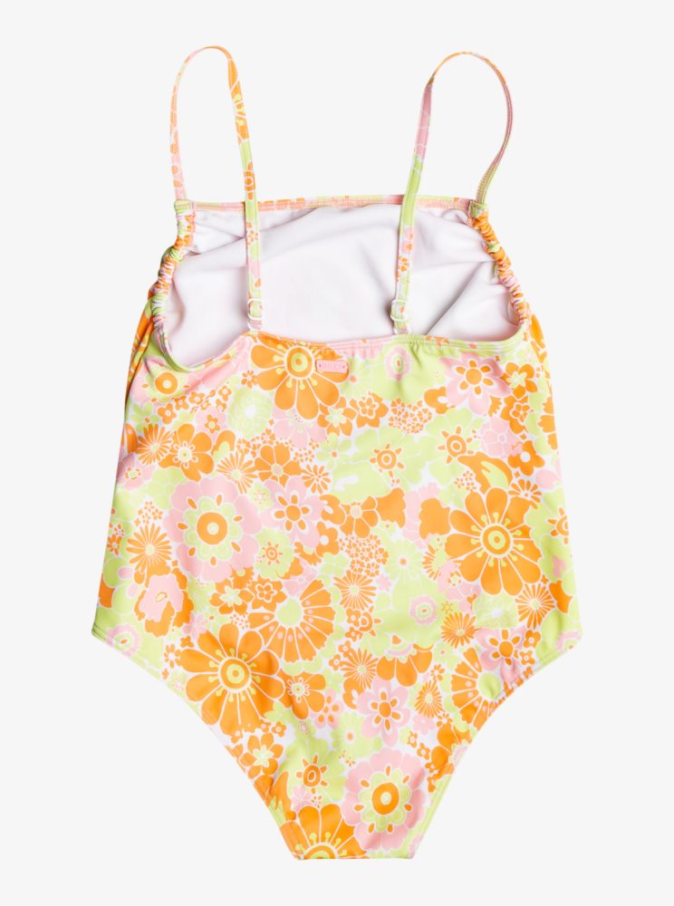 Orange Kids' Roxy 4-16 Last In Paradise One Piece Swimsuits | USA HFAZ-90463