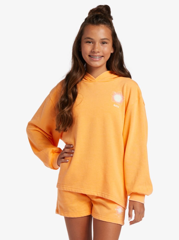 Orange Kids\' Roxy 4-16 Sun My Sweet Sun B Hoodie | USA OVUD-58613