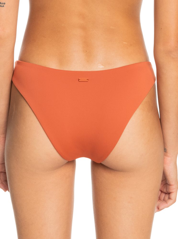 Orange Women's Roxy Beach Classics High Leg Bikini Bottoms | USA CRTE-21650