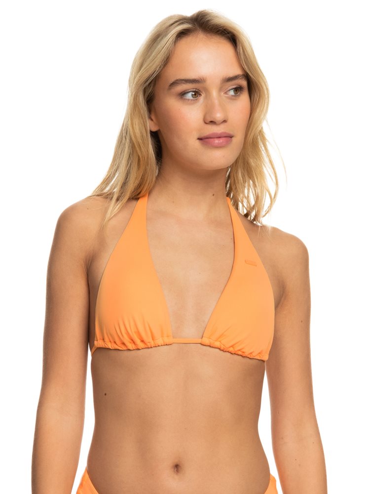 Orange Women's Roxy Beach Classics Tiki Triangle Bikini Tops | USA DKOZ-60495