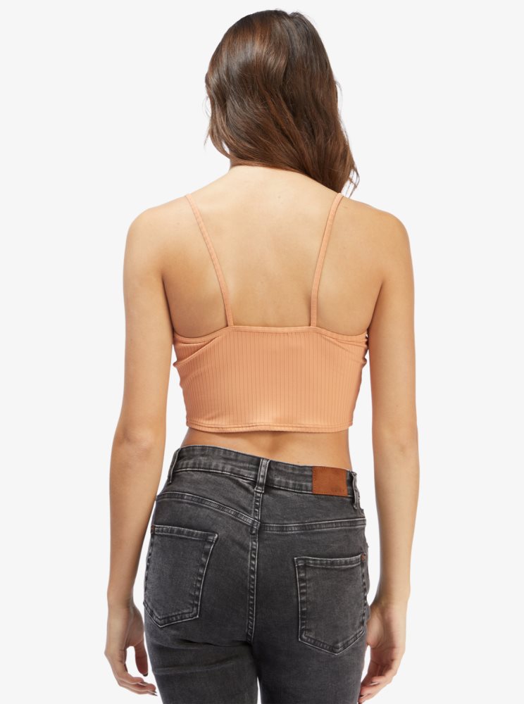 Orange Women's Roxy Brami Strappy Tops | USA KVXL-13852