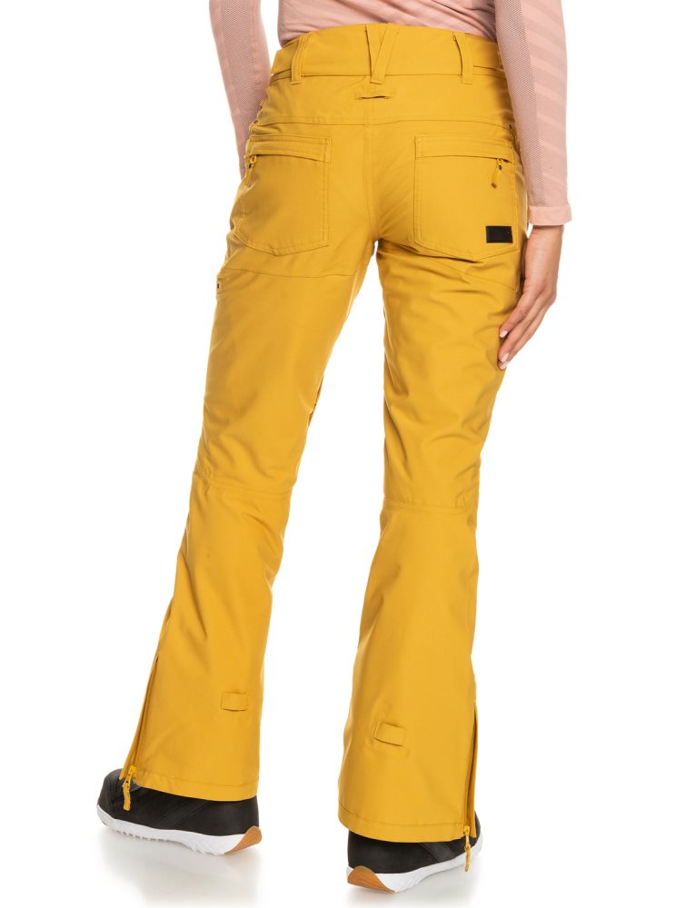 Orange Women's Roxy Cabin Slim Fit Snow Pants | USA MQYI-38547