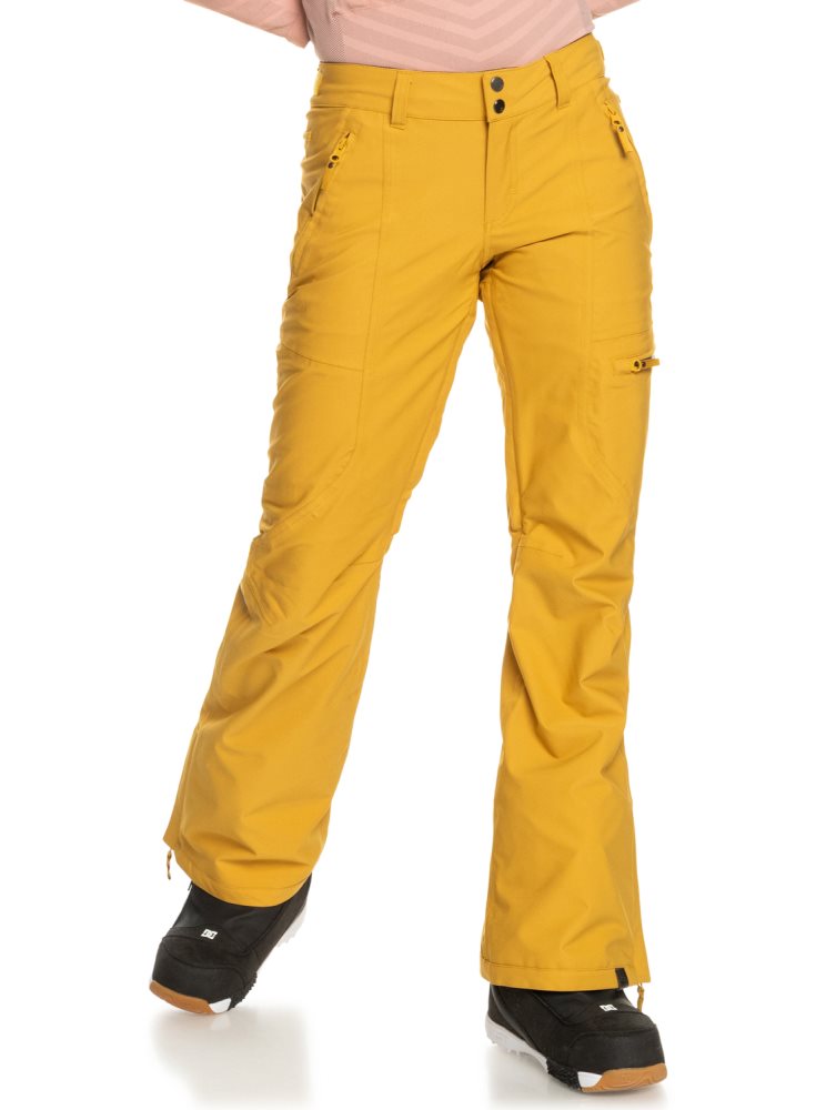 Orange Women\'s Roxy Cabin Slim Fit Snow Pants | USA MQYI-38547