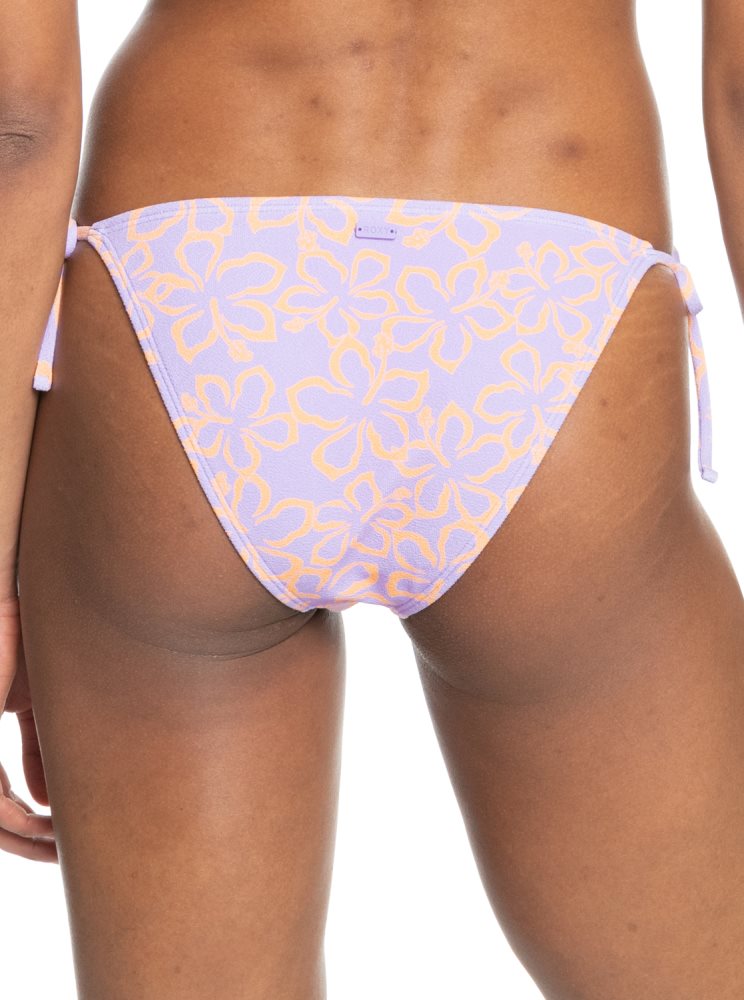 Orange Women's Roxy Hawaiian Heat Cheeky Bikini Bottoms | USA SXYD-68201