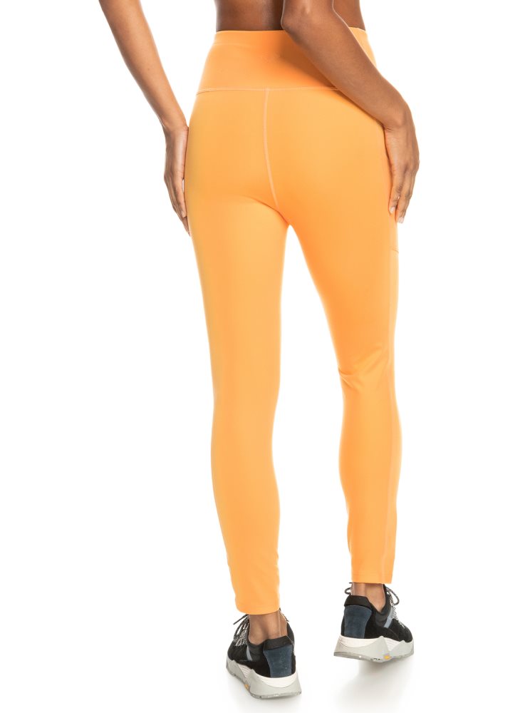 Orange Women's Roxy Heart Into It Technical Leggings | USA ZCTV-76893