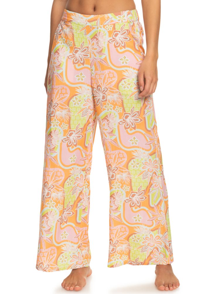 Orange Women's Roxy Midnight Avenue Wide Leg Pants | USA OWTZ-38519