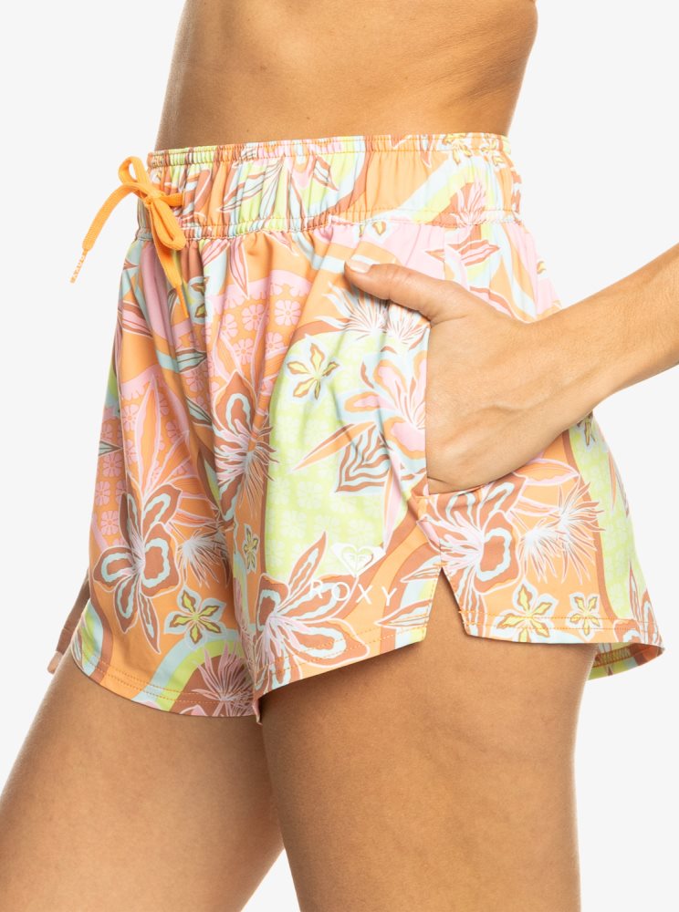 Orange Women's Roxy New Fashion Boardshorts | USA AJXE-38526